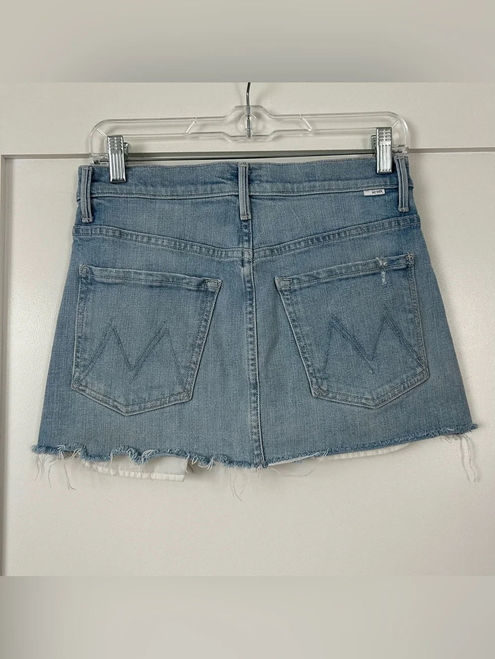 MOTHER The Teeny Tiny Mini Skirt in Sippin' Sweet Tea Size 24